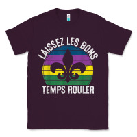 Plum laissez les bons temps rouler gift mardi gras masquerade t shirt Classic Tee - linhVisuals