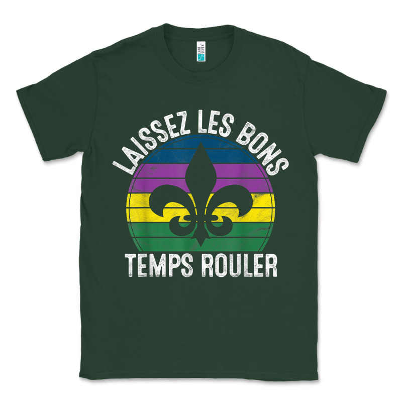 Laissez Les Bons Temps Rouler Gift Mardi Gras Masquerade T Shirt Classic Tee by linhVisuals | Teevron