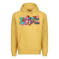 Antique Gold love stitch Premium Hoodie - AdoDesignShop