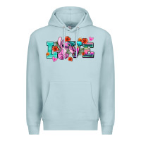 Blue Mist love stitch Premium Hoodie - AdoDesignShop