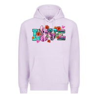 Lilac love stitch Premium Hoodie - AdoDesignShop