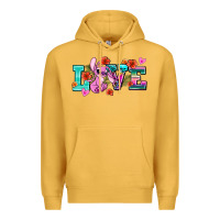 Mustard love stitch Premium Hoodie - AdoDesignShop