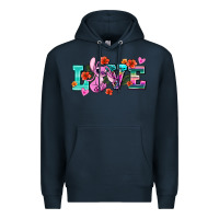 Navy love stitch Premium Hoodie - AdoDesignShop