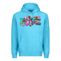 Ocean Blue love stitch Premium Hoodie - AdoDesignShop