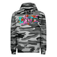 Slate Camo love stitch Premium Hoodie - AdoDesignShop
