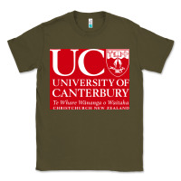 Army Green university canterbury Classic Tee - linhVisuals
