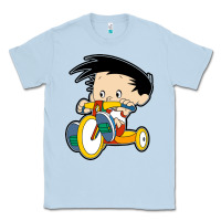 Dusty Blue bobby on his bike   bobbys world Classic Tee - linhVisuals
