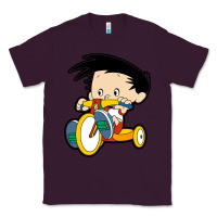 Plum bobby on his bike   bobbys world Classic Tee - linhVisuals