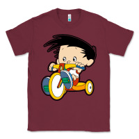 Burgundy bobby on his bike   bobbys world Classic Tee - linhVisuals