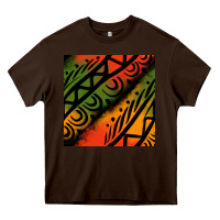 Chocolate Brown african tribal seamless pattern Heavy Core Tee - BundleAndBundleShop