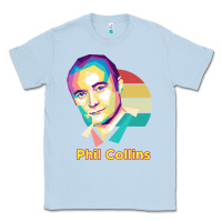Dusty Blue wpap phil collins rock Classic Tee - linhVisuals
