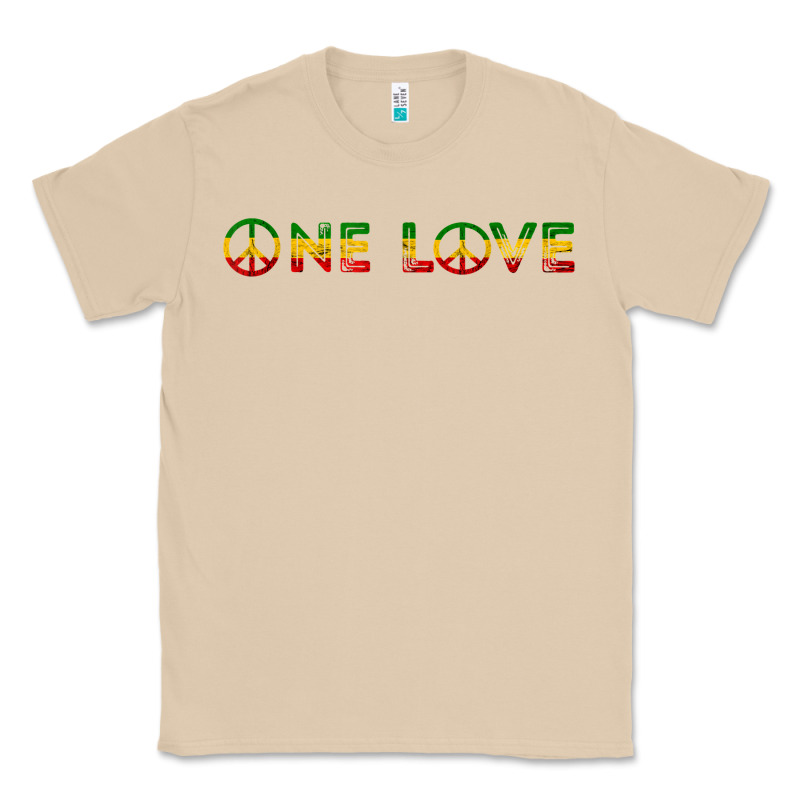 One Love Rasta Reggae Music Rastafarian Lover Jamaica Peace T Shirt Classic Tee by linhVisuals | Teevron