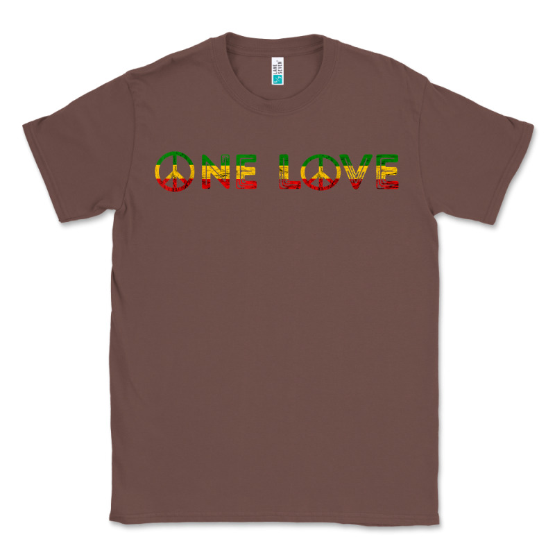 One Love Rasta Reggae Music Rastafarian Lover Jamaica Peace T Shirt Classic Tee by linhVisuals | Teevron
