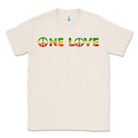 Natural one love rasta reggae music rastafarian lover jamaica peace t shirt Classic Tee - linhVisuals