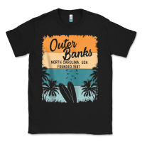 Black outer banks shirts men women kids obx north carolina nc gift zip hoodi Classic Tee - linhVisuals