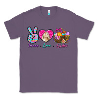 Lavender Peace Love Easter Classic Tee - BundleAndBundleShop