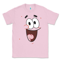 Bubblegum Pink sponge.bob squa.re.pants patrick face portrait Classic Tee - linhVisuals