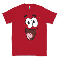Red sponge.bob squa.re.pants patrick face portrait Classic Tee - linhVisuals