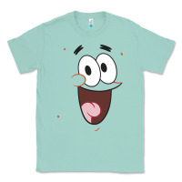 Seafoam sponge.bob squa.re.pants patrick face portrait Classic Tee - linhVisuals