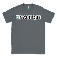 Charcoal Heather Nautique Boats Classic Tee - linhVisuals