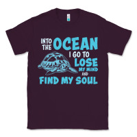 Plum into the ocean i go to find my soul Classic Tee - linhVisuals