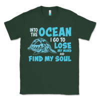 Sports Green into the ocean i go to find my soul Classic Tee - linhVisuals