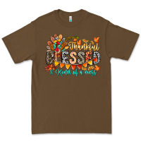 Cacao Thankful Blessed Kind Of Mess Premium Tee - CowhideDigitalArt