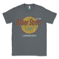Charcoal Heather baker street cafe 221b london   sherlock holmes fans Classic Tee - linhVisuals