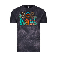 Cloud Black yee haw Vintage Tee - RacoonDesign