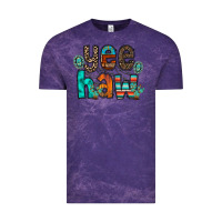 Cloud Purple yee haw Vintage Tee - RacoonDesign