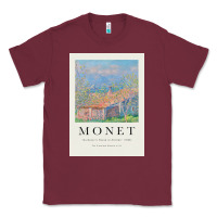 Burgundy Claude Monet 1888 Classic Tee - linhVisuals