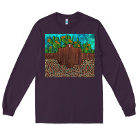 Plum custom cactus and sunflowers leopard turquoise Long Sleeve Tee - Artiststas