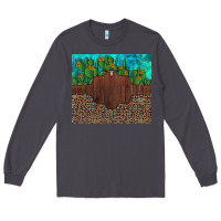 Smoke custom cactus and sunflowers leopard turquoise Long Sleeve Tee - Artiststas