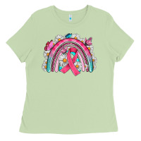 Matcha Breast Cancer Rainbow Ladies Tee - Artiststas