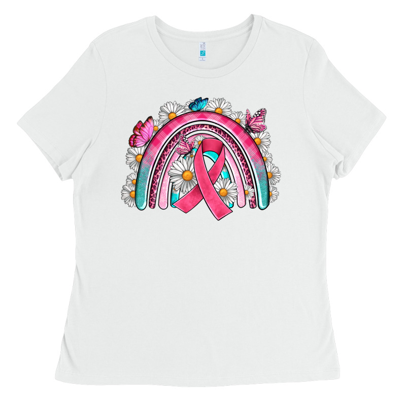 Breast Cancer Rainbow Ladies Tee by Artiststas | Teevron
