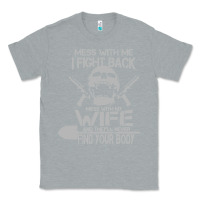 Heather Grey mess with my wife and they Classic Tee - linhVisuals
