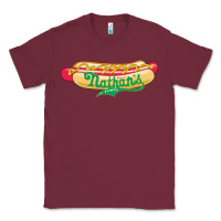 Burgundy resto, nathan's Classic Tee - linhVisuals
