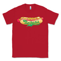 Red resto, nathan's Classic Tee - linhVisuals