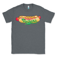 Charcoal Heather resto, nathan's Classic Tee - linhVisuals