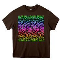 Chocolate Brown tiger glitter seamless pattern Heavy Core Tee - BundleAndBundleShop