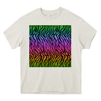 Cream tiger glitter seamless pattern Heavy Core Tee - BundleAndBundleShop