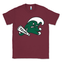 Burgundy tulane green wave Classic Tee - linhVisuals