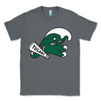 Charcoal Heather tulane green wave Classic Tee - linhVisuals