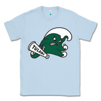Dusty Blue tulane green wave Classic Tee - linhVisuals
