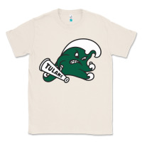Natural tulane green wave Classic Tee - linhVisuals