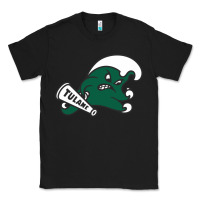 Black tulane green wave Classic Tee - linhVisuals