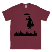 Burgundy marry poppins Classic Tee - linhVisuals
