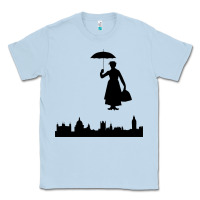Dusty Blue marry poppins Classic Tee - linhVisuals