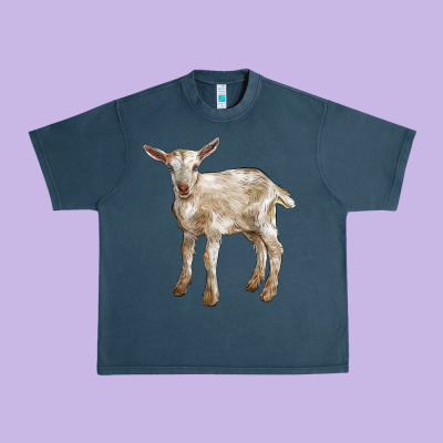 Baby Saanen Goat Urban Heavy Tee Designed By Lillyallendesigns