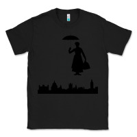Black marry poppins Classic Tee - linhVisuals
